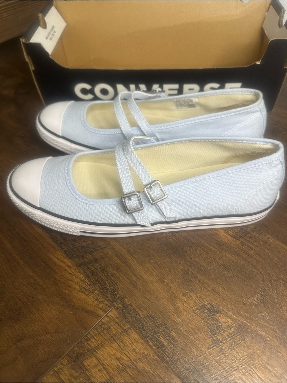 Converse women’s Light Blue Mary Jane Canvas Shoes